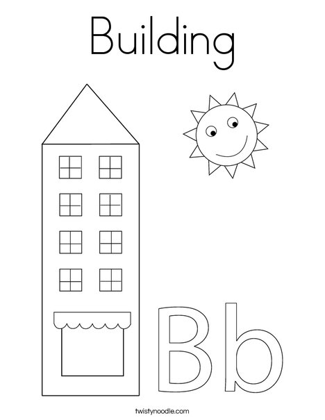 building coloring pages