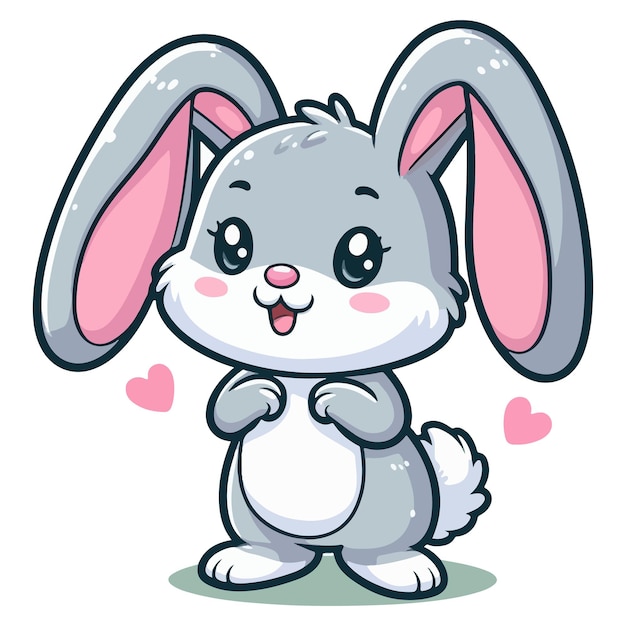Bunny Cartoon royaltyfree vector graphic | Premium AI-generated vector