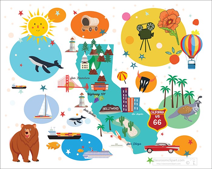 California Clipart from the Fifity States Clipart Collection. Free ...