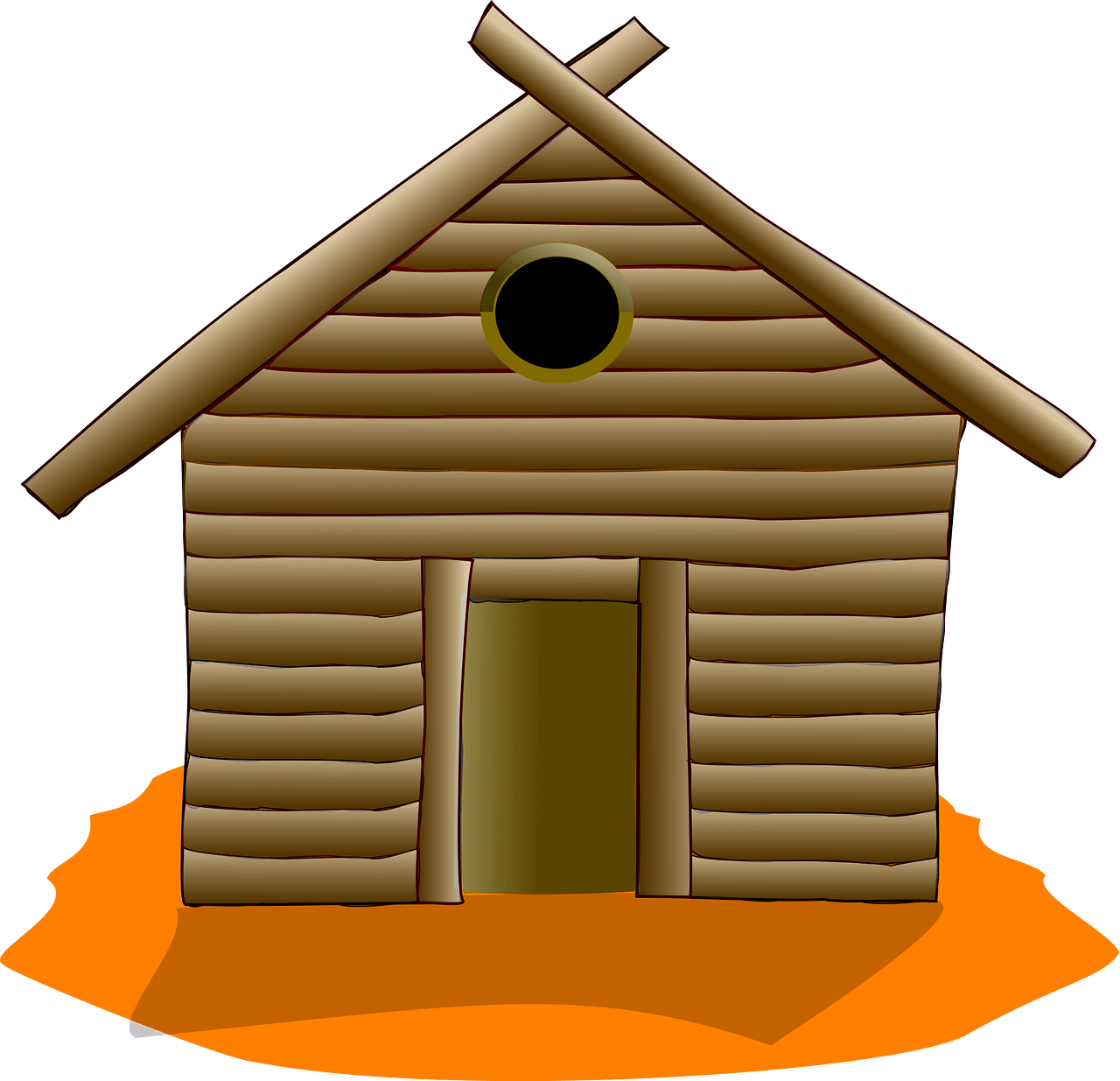 Log cabin - Free vector clipart images on clipart library.com