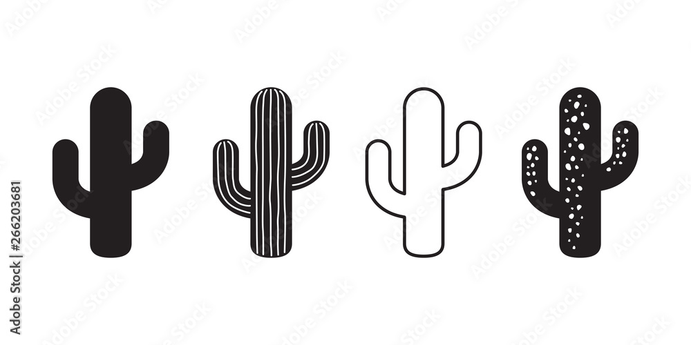 Stock-Vektorgrafik „cactus icon vector logo symbol desert flower ...