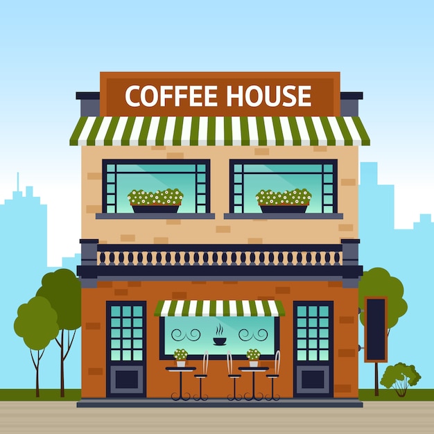 cafe building cliparts 2024