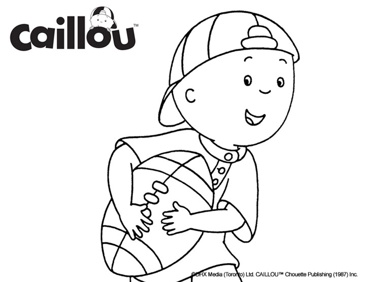 caillou pictures to color