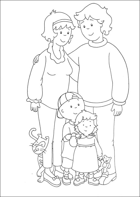 caillou pictures to color