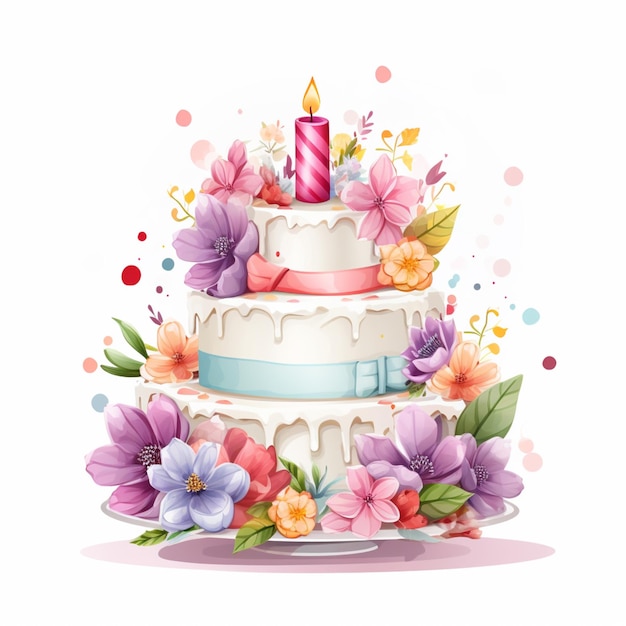 cake flowers cliparts