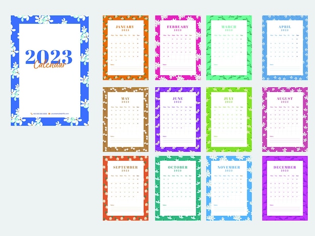 calendar borders