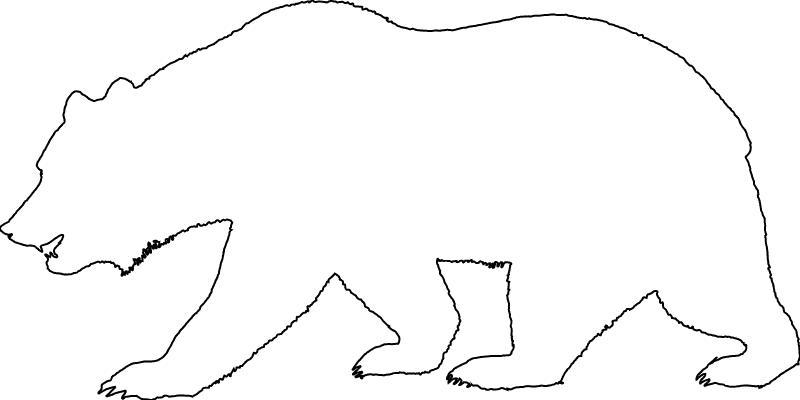 california bear outline