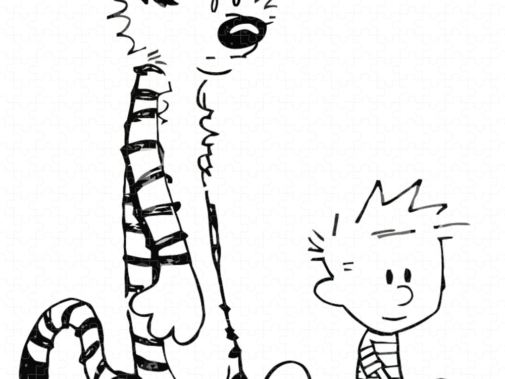 calvin and hobbes coloring pages