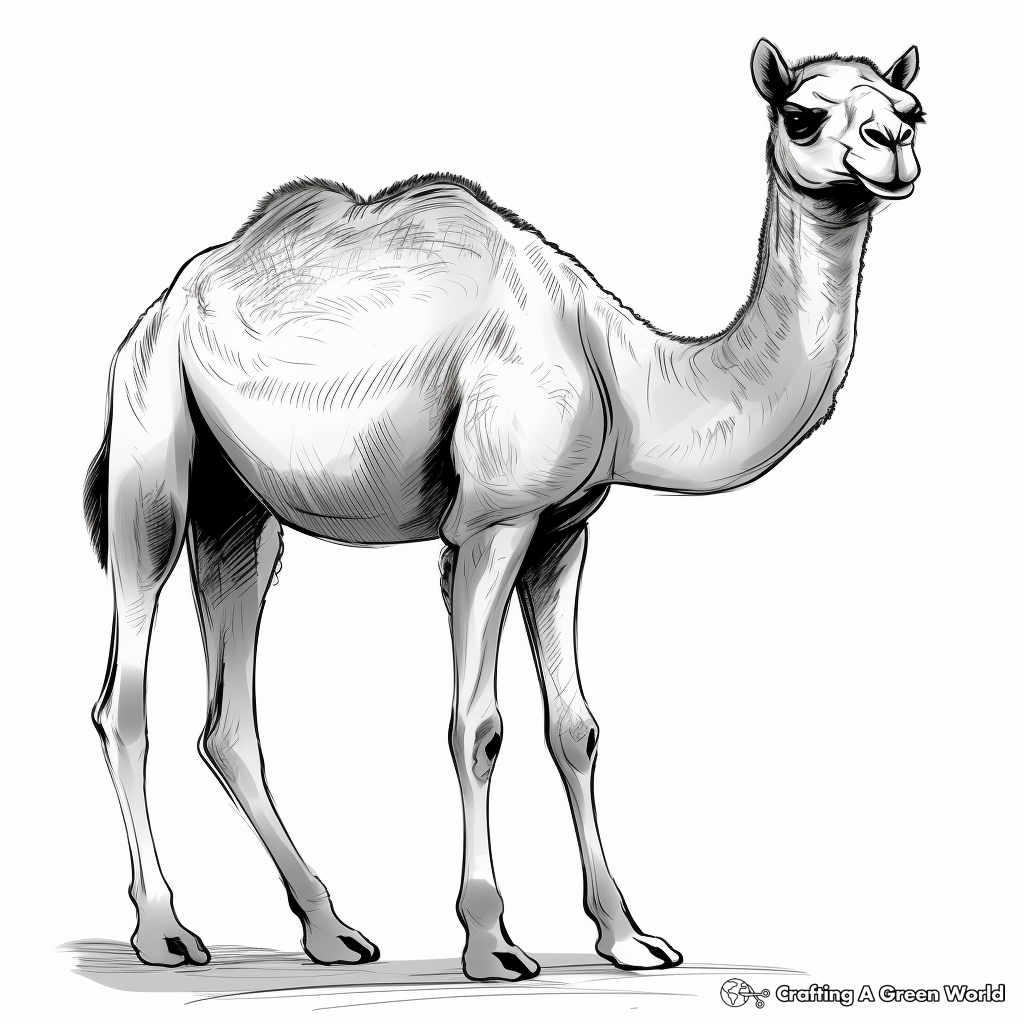 Camel Coloring Pages - Free &amp; Printable!