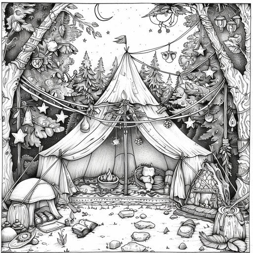 camp coloring pages