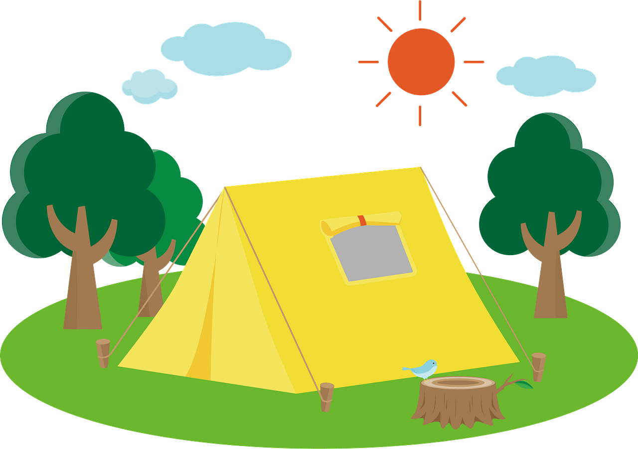 Camp Tent - Free vector clipart images on clipart library.com