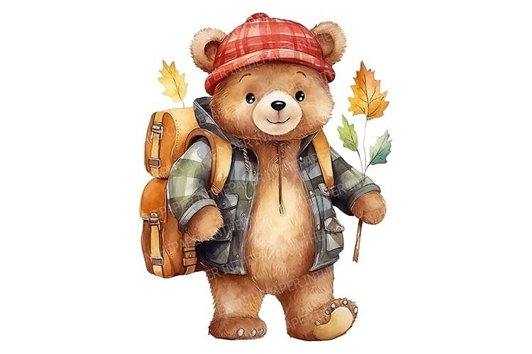 camping bear cliparts 2024