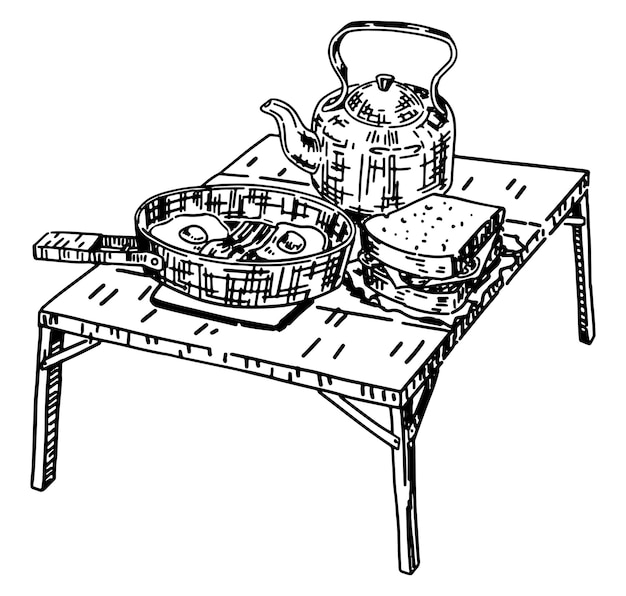 camping table cliparts
