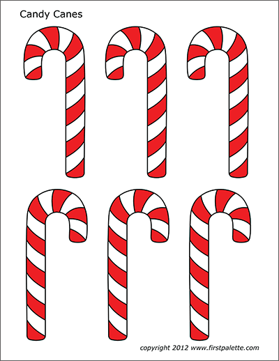 Candy Canes | Free Printable Templates &amp; Coloring Pages ...
