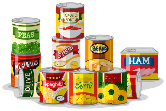canned food pictures