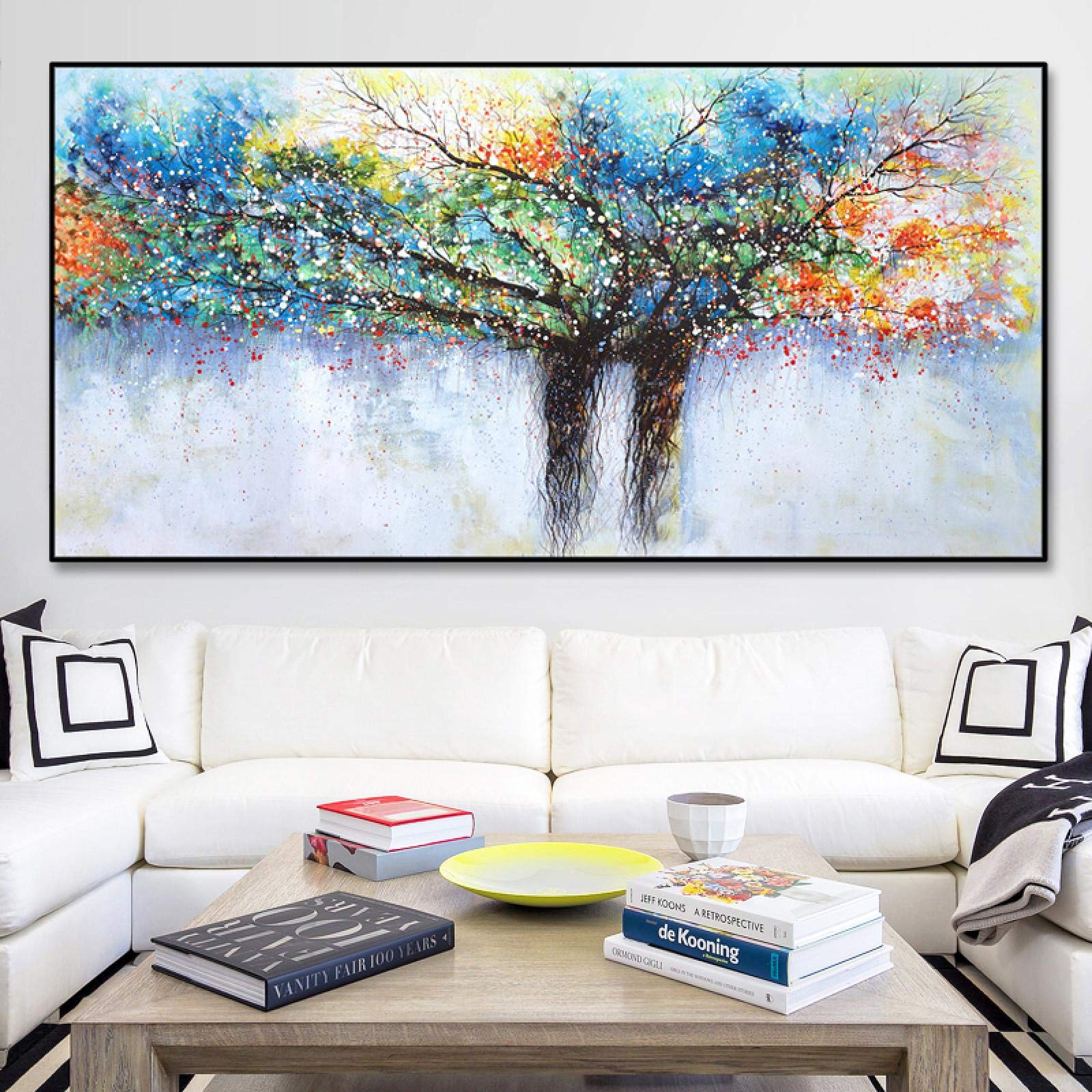 Wall Art Abstract Rich Tree Canvas Painting Pictures Modern ...