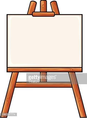 Canvas On An Easel Stock Clipart | Royalty-Free | FreeImages