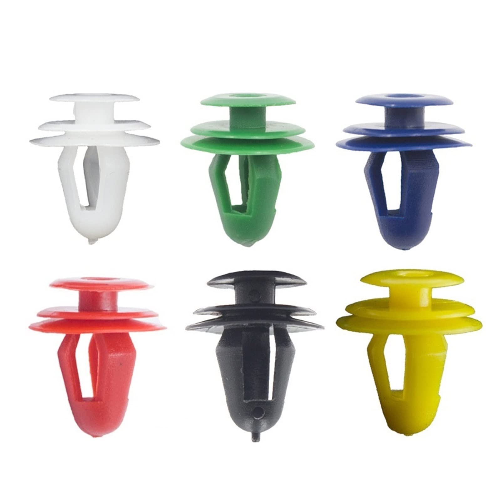 50pcs Universal Car Door Panel Clips Fastening Fastener 9mm Hole Car  Interior Door Trim Panel Card Clip Rivet (Color : Mixed 50PCS, Size : 9mm)  : ...