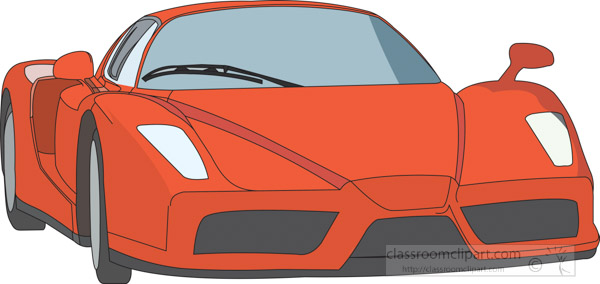 Automobiles Clipart - front-view-european-sports-car-red-clipart ...