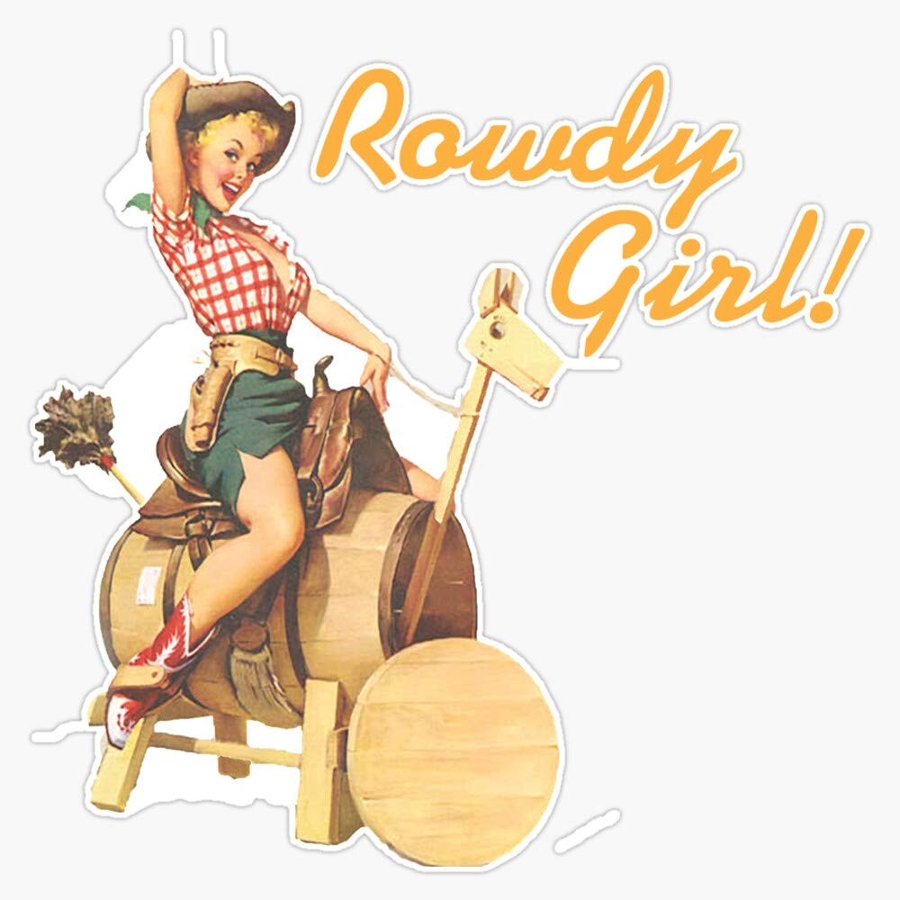 car cowgirl cliparts