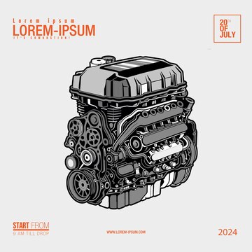 car engine clipart 2024