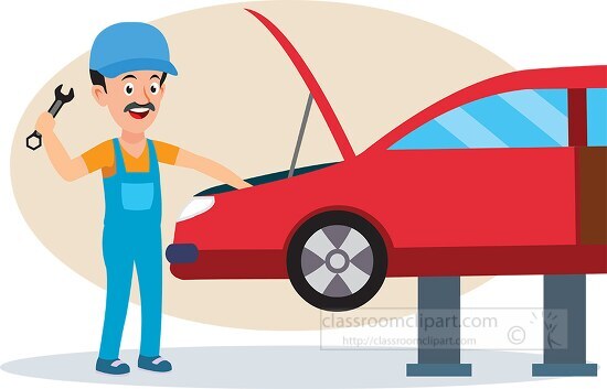 car mechanic clipart