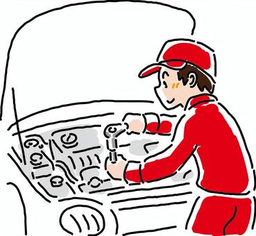 car mechanic clipart