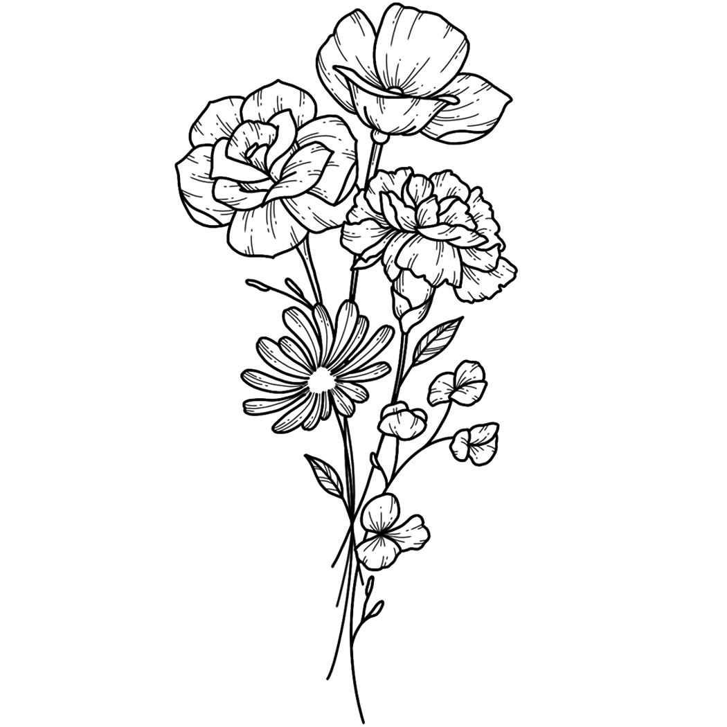 carnation flower tattoo designs