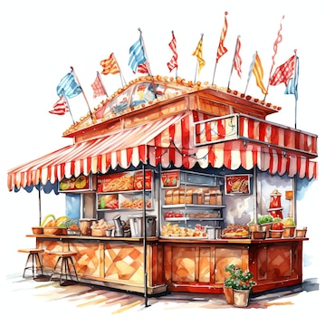 carnival food cliparts
