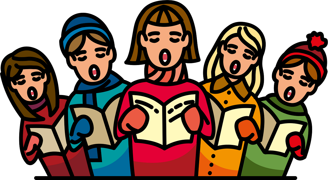 Christmas carolers - Free vector clipart images on clipart library.com