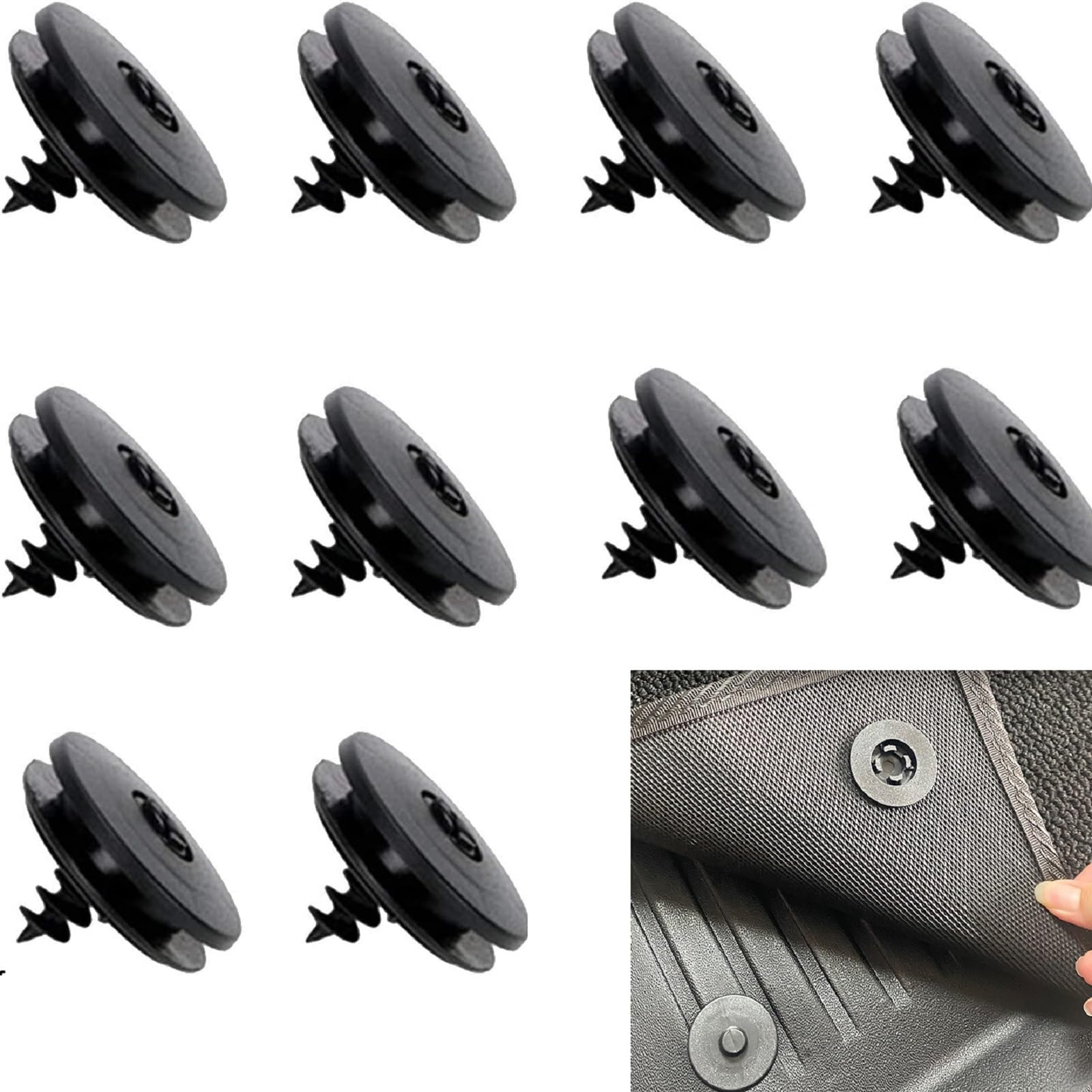 Car Floor Mat Clip, Car Mat Holder, Car Carpet Floor Mats Holder, Universal  Car Floor Mats Fixclips, Floor Mount Car Mats Universal, Car Press Stud ...