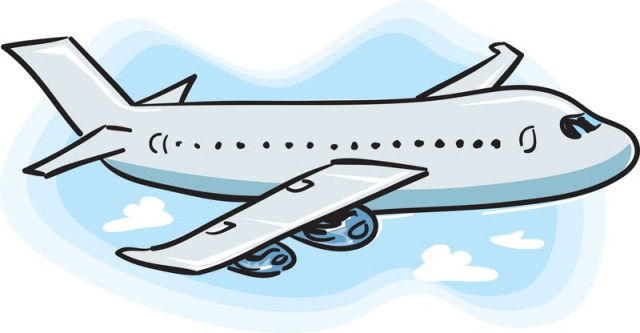 cartoon airplane clipart