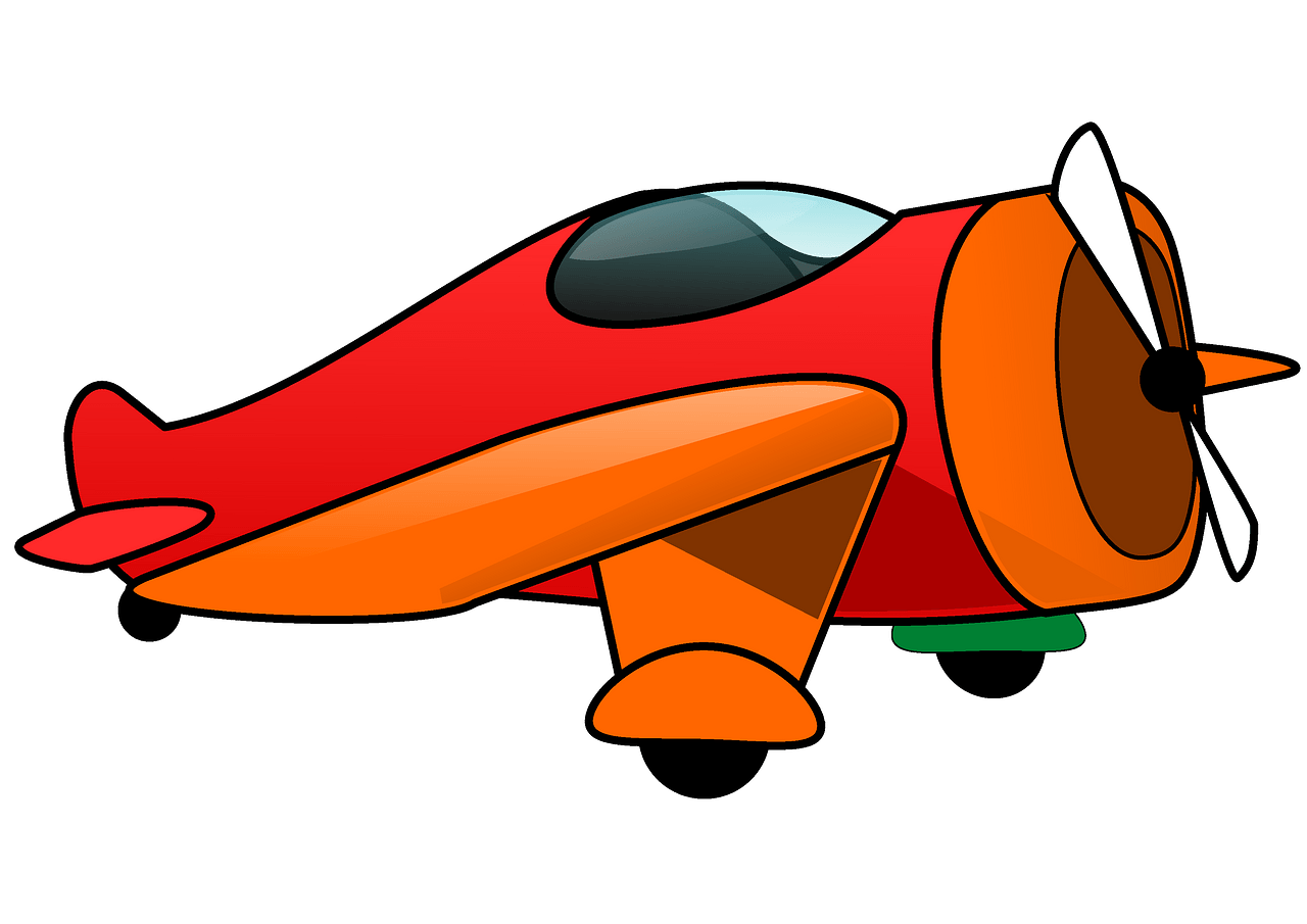 cartoon airplane clipart