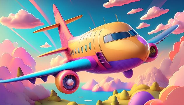 cartoon airplane