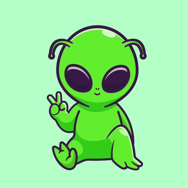 cartoon alien clipart
