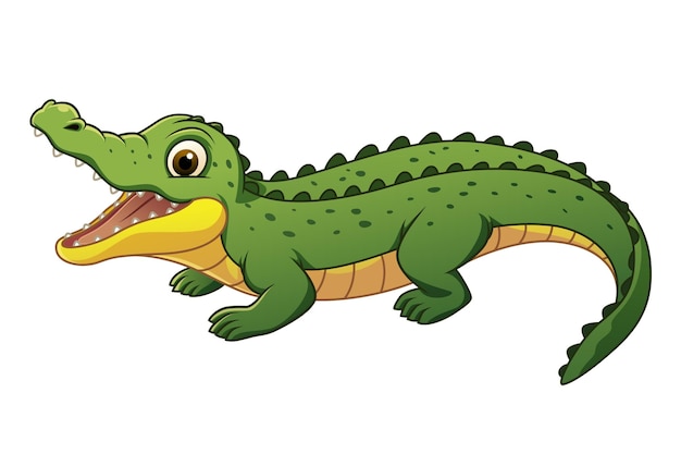 Premium Vector | Little Alligator Cartoon Animal Illustration