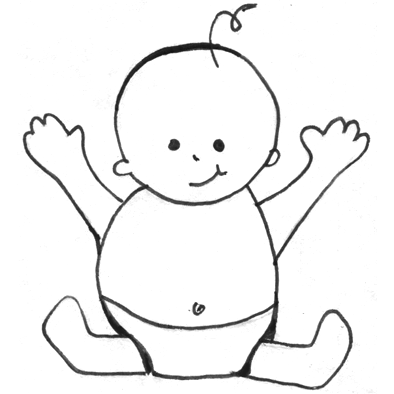 cartoon baby drawings