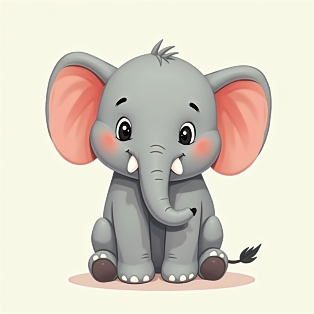 cartoon baby elephant