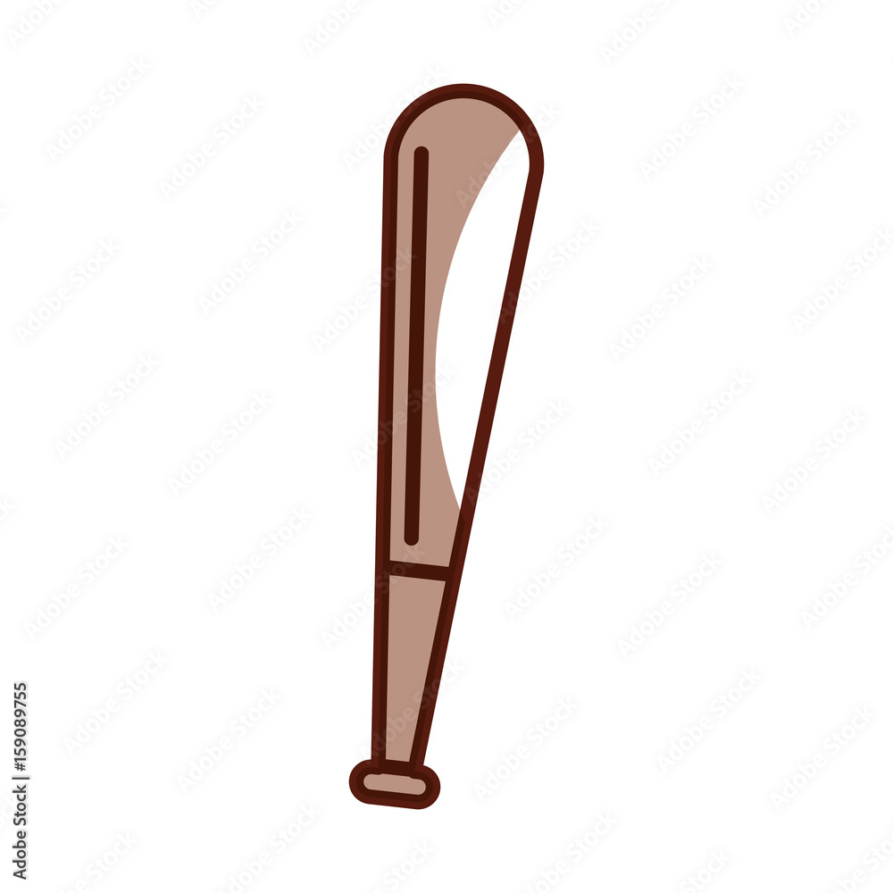 shadow cute baseball bat cartoon vector graphic design Stock ...