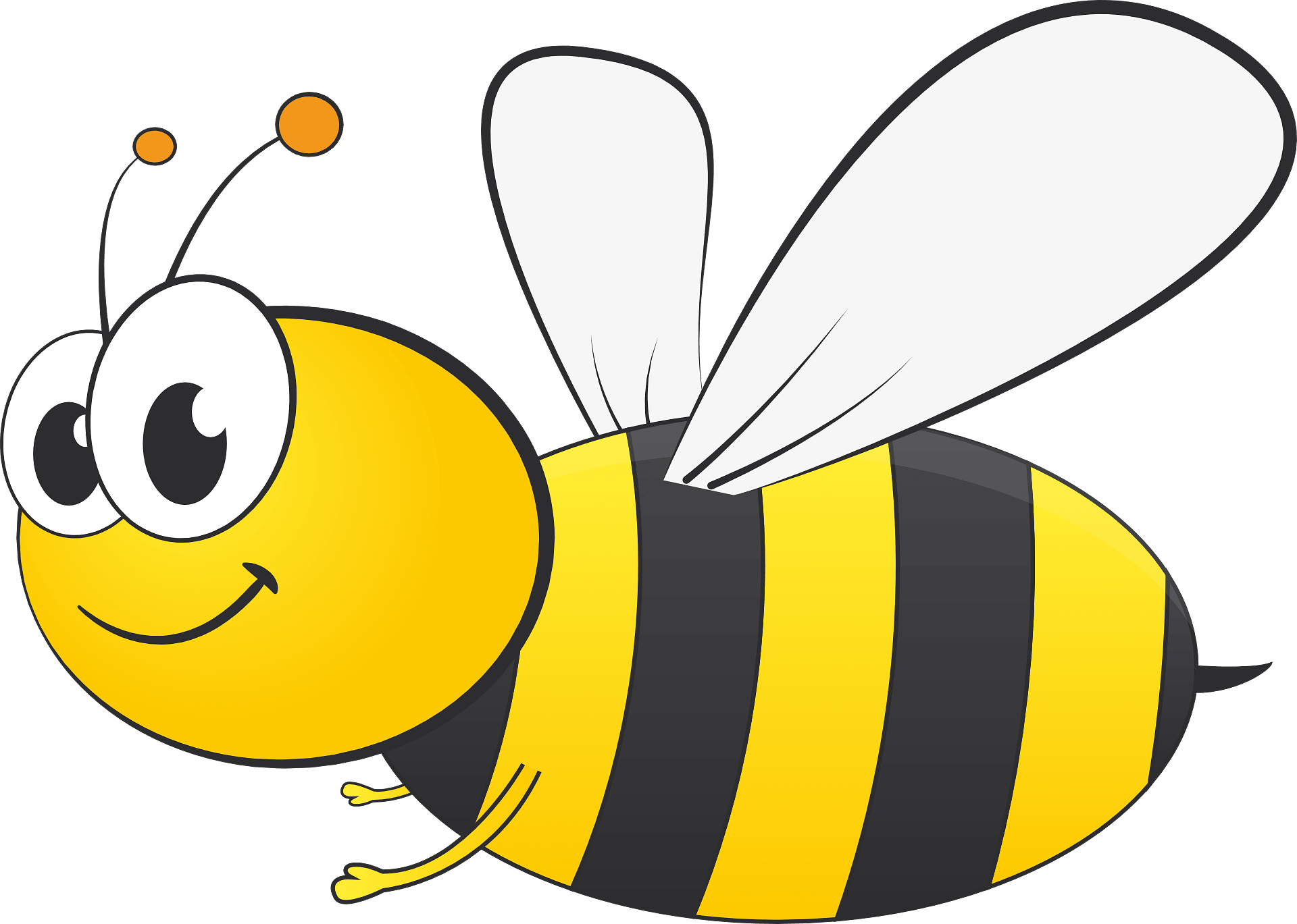 Flying cartoon bee - Free vector clipart images on clipart library.com
