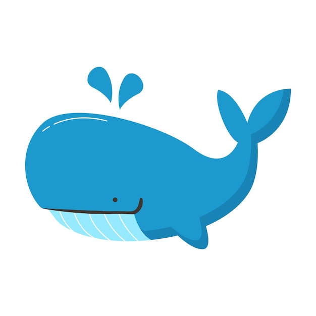 cartoon blue whale