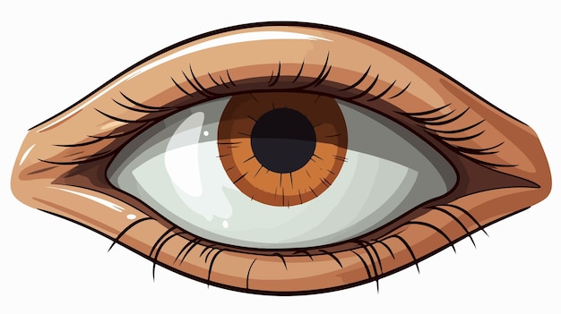 cartoon brown eyes