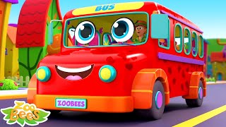 Zoo Wheels On The Bus Song, Nursery Rhyme &amp; Baby Cartoon by Zoobees