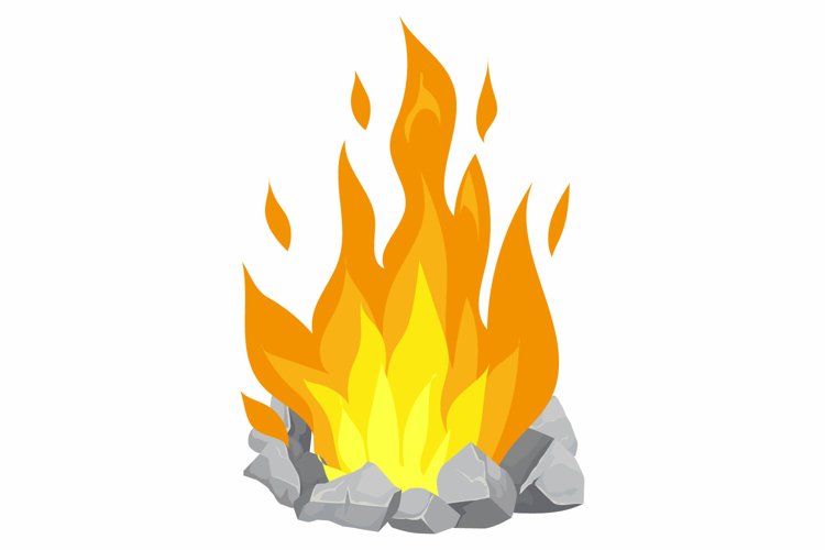 cartoon campfire pictures