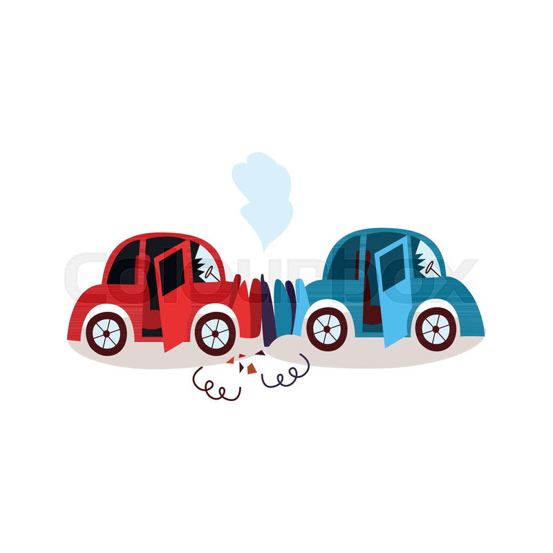 cartoon car accident pictures