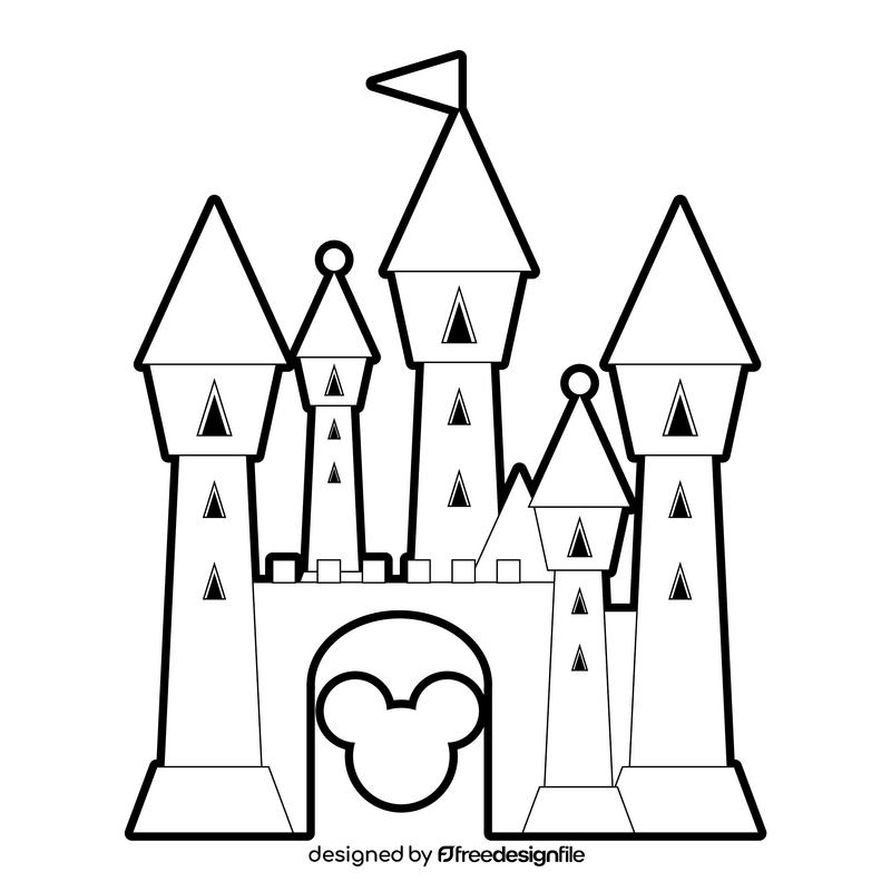 cartoon castle cliparts