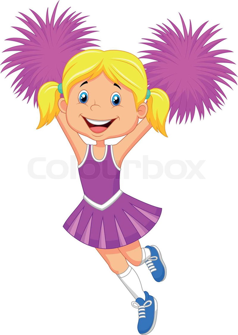 cartoon cheerleaders