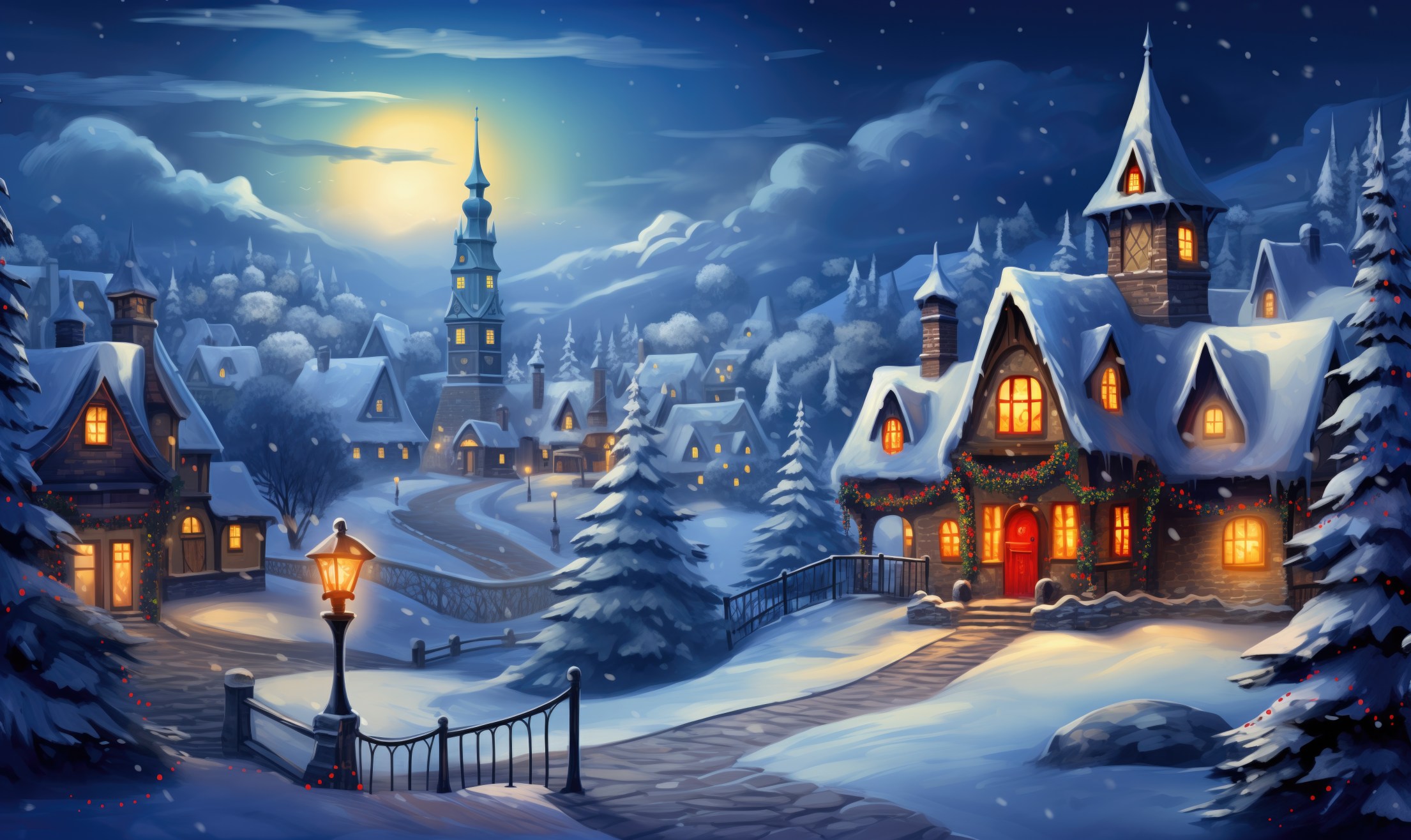 cartoon christmas pics
