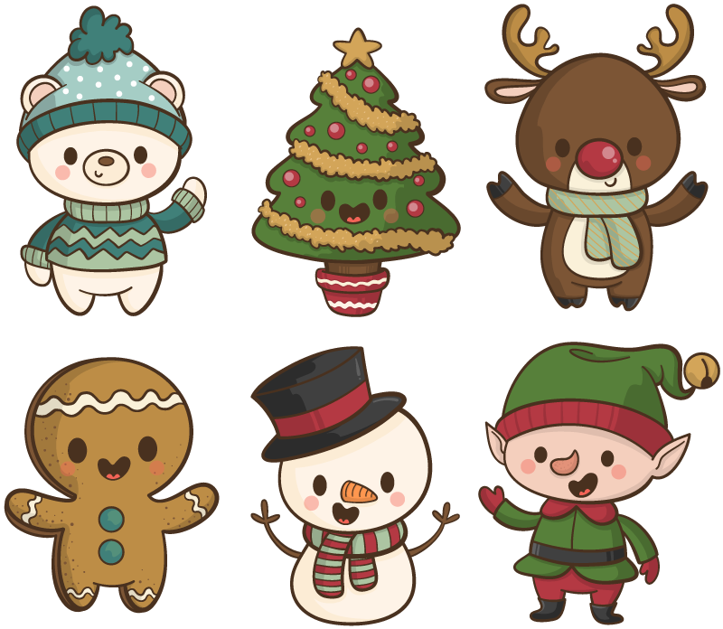 cartoon christmas pictures