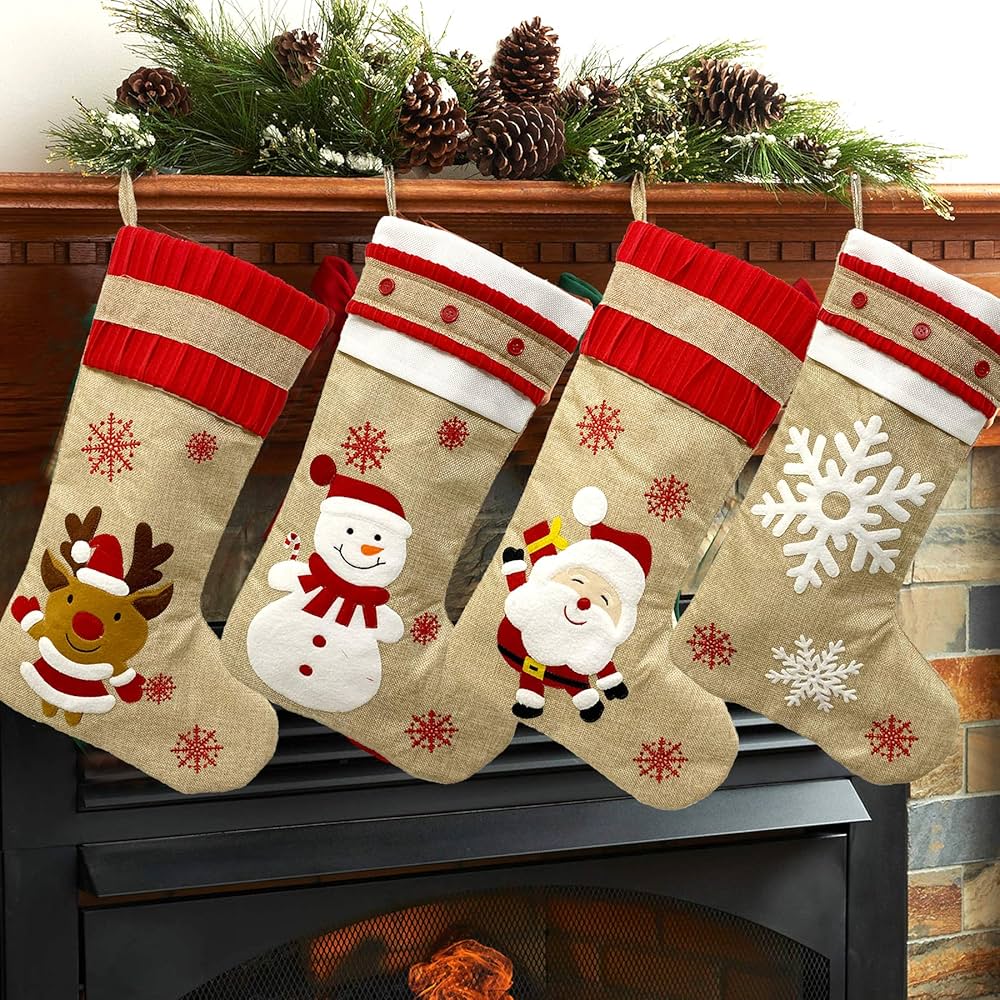 cartoon christmas stocking